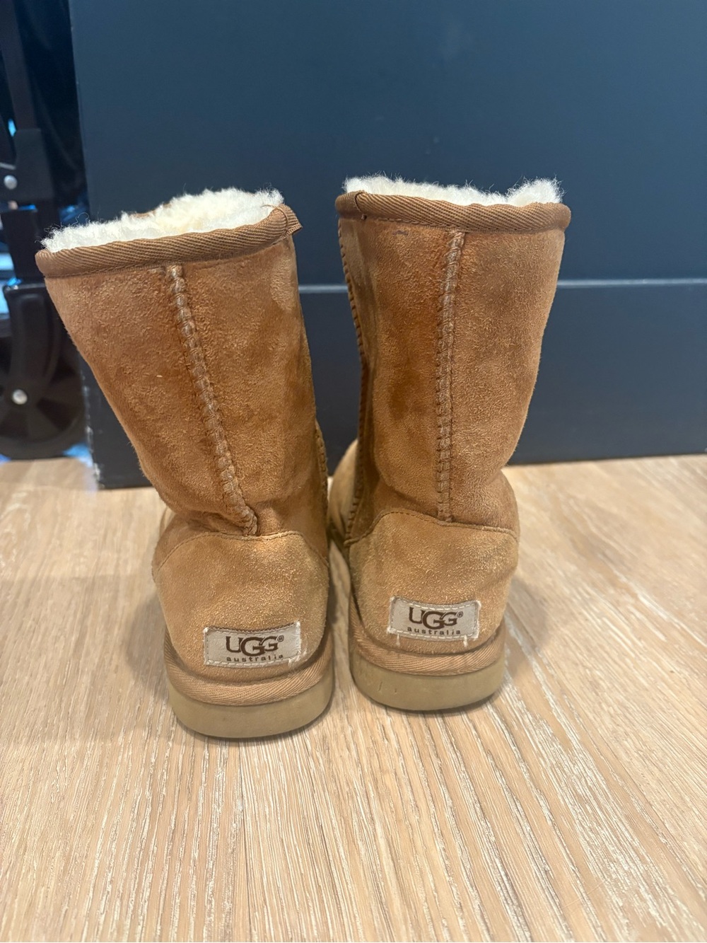 UGG Chestnut Suede Classic Short Boots
